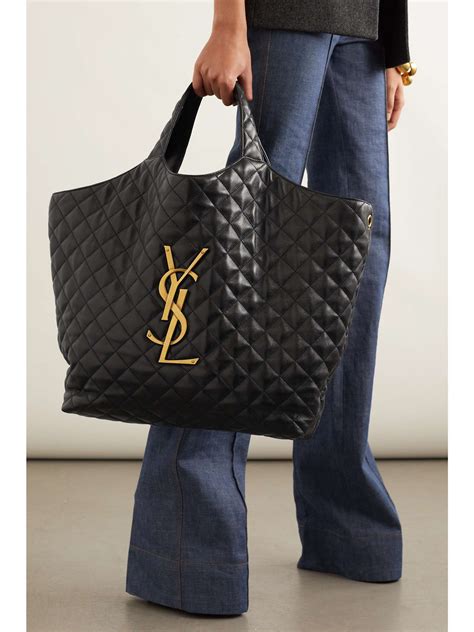 ysl cancas tote|ysl large quilted tote bag.